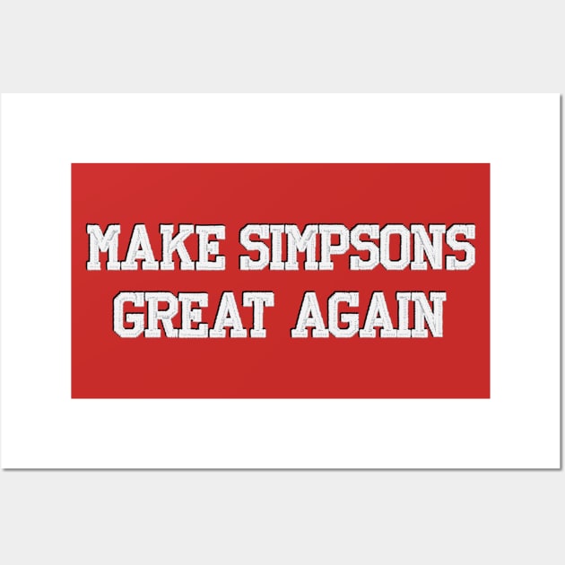 Make Simpsons Great Again Wall Art by Rock Bottom